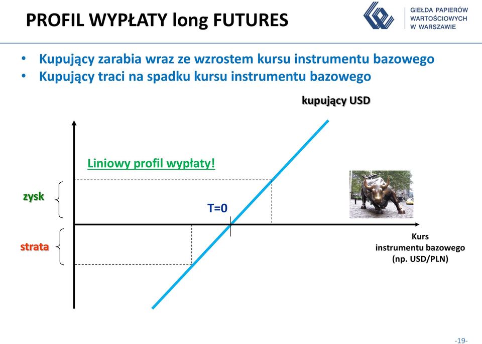 spadku kursu instrumentu bazowego kupujący USD Liniowy