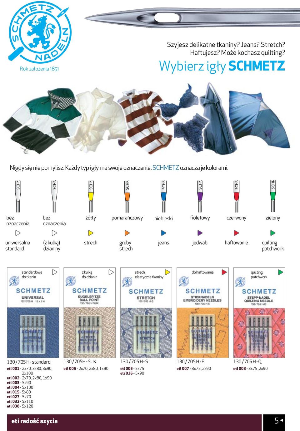 bez oznaczenia bez oznaczenia źółty pomarańczowy niebieski fioletowy czerwony zielony uniwersalna standard (z kulką) dzianiny strech gruby strech jeans jedwab haftowanie quilting patchwork
