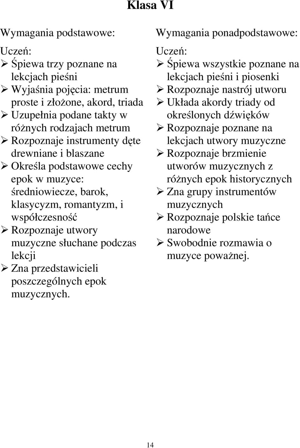 przedstawicieli poszczególnych epok muzycznych.