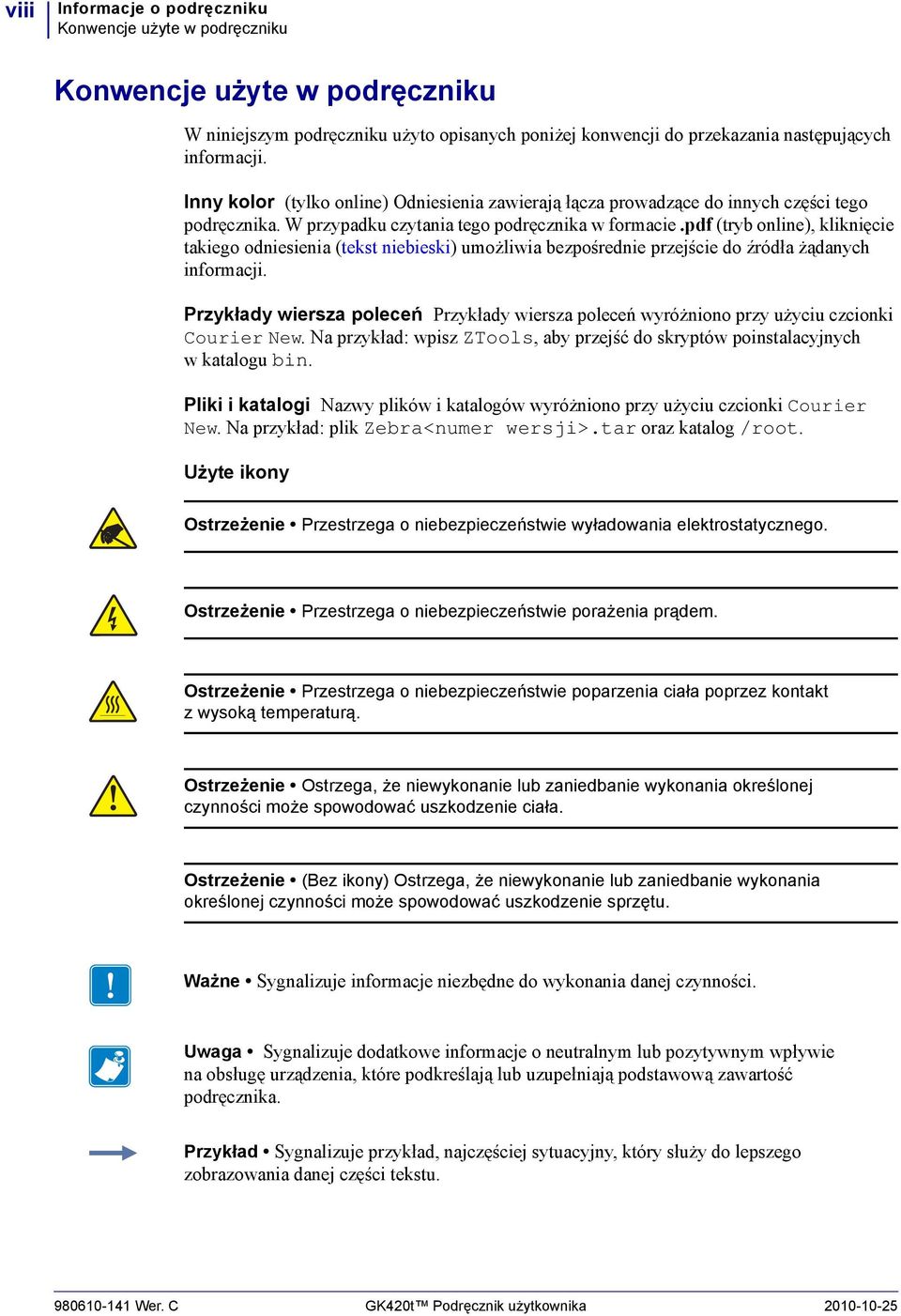 pdf (tryb online), kliknięcie takiego odniesienia (tekst niebieski) umożliwia bezpośrednie przejście do źródła żądanych informacji.