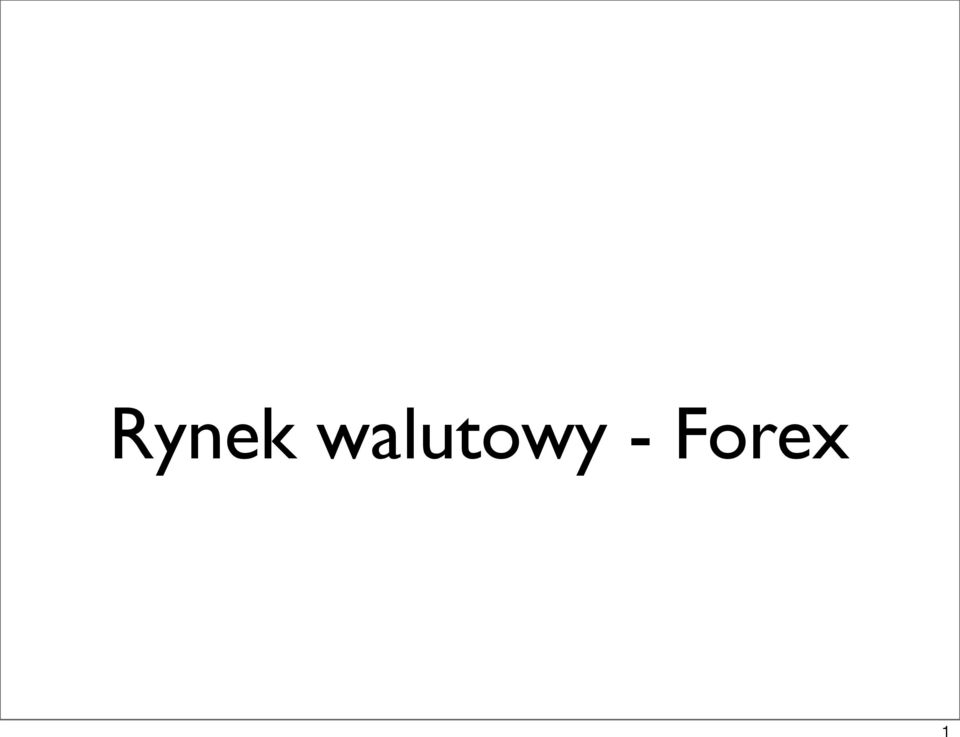 forex waluty