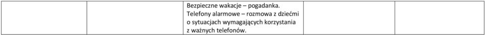 dziećmi o sytuacjach