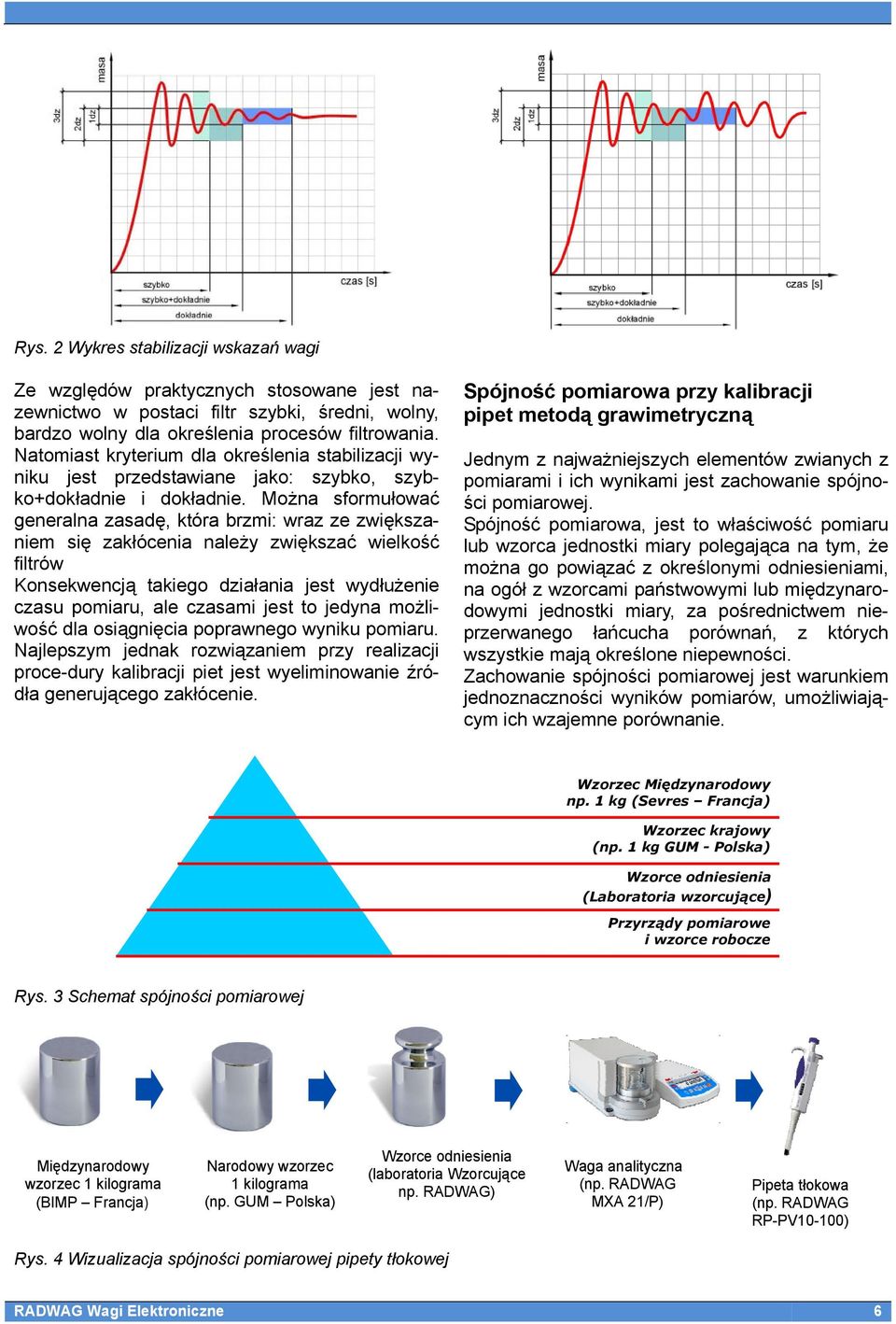 Można sformułować generalna zasadę, która brzmi: wraz ze zwiększaniem się zakłócenia należy zwiększać wielkość filtrów Konsekwencją takiego działania jest wydłużenie czasu pomiaru, ale czasami jest