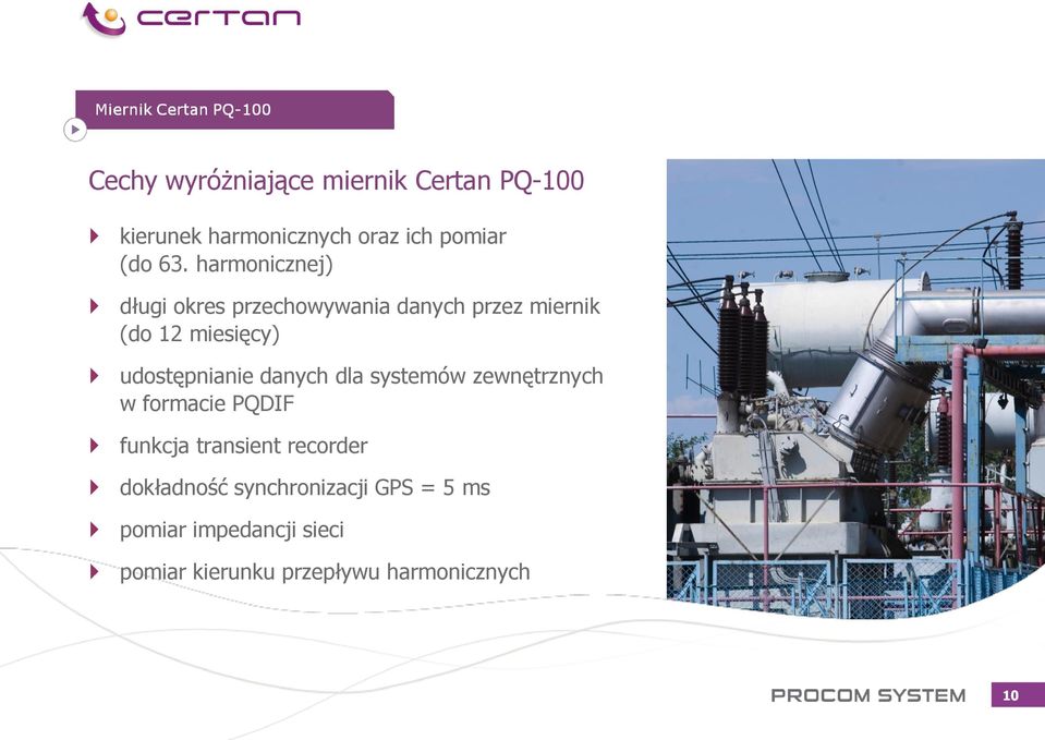 udostępnianie danych dla systemów zewnętrznych w formacie PQDIF funkcja transient recorder