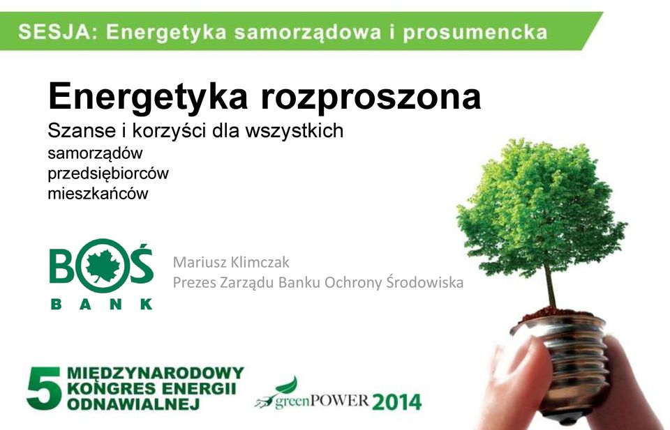 przedsiębiorców mieszkańców Mariusz