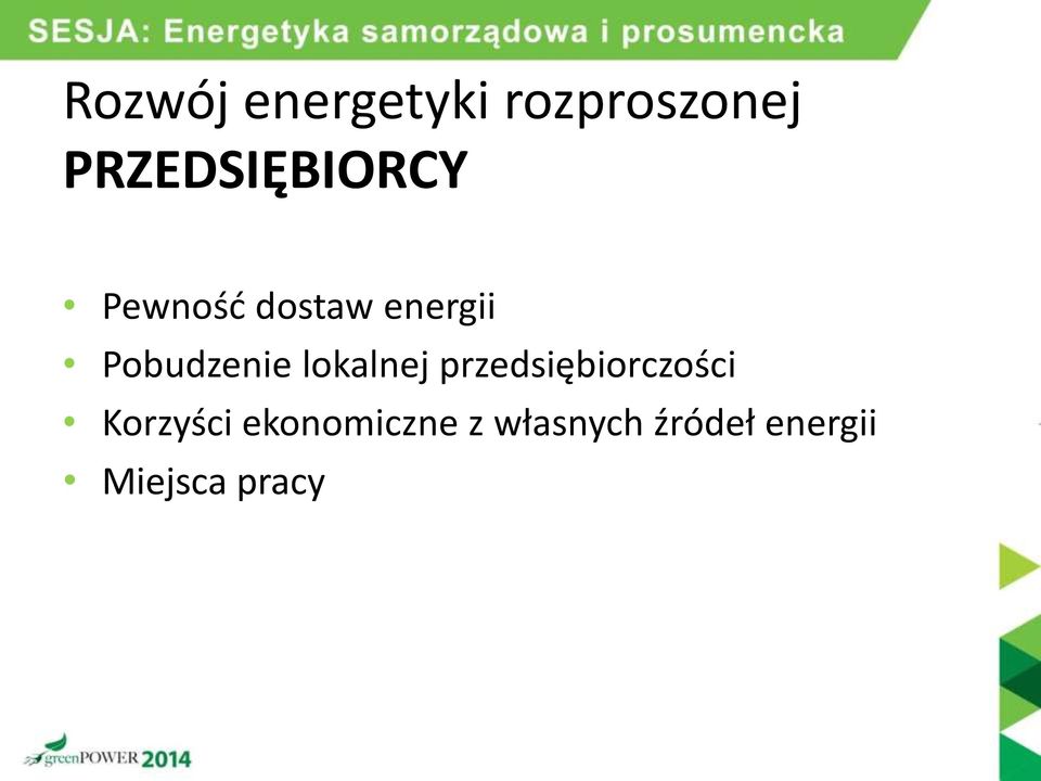 Pobudzenie lokalnej przedsiębiorczości