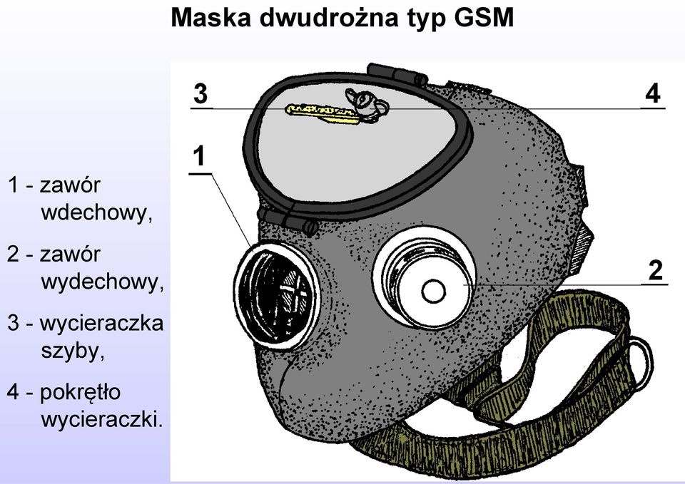 wydechowy, 3 - wycieraczka