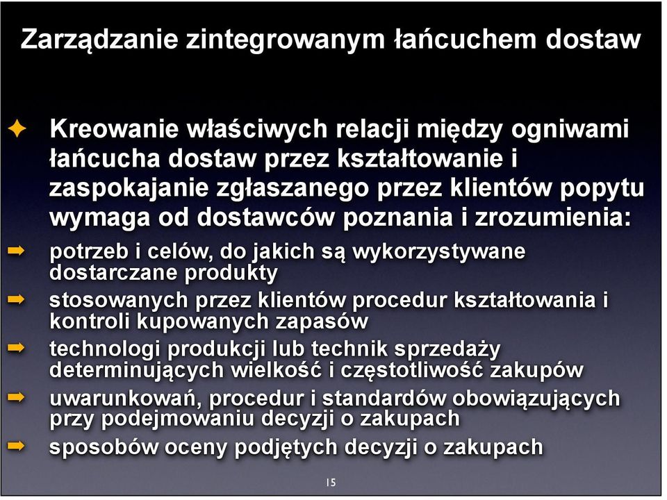 procedur kształtowania i kontroli kupowanych zapasów technologi produkcji lub technik sprzedaży determinujących wielkość i częstotliwość