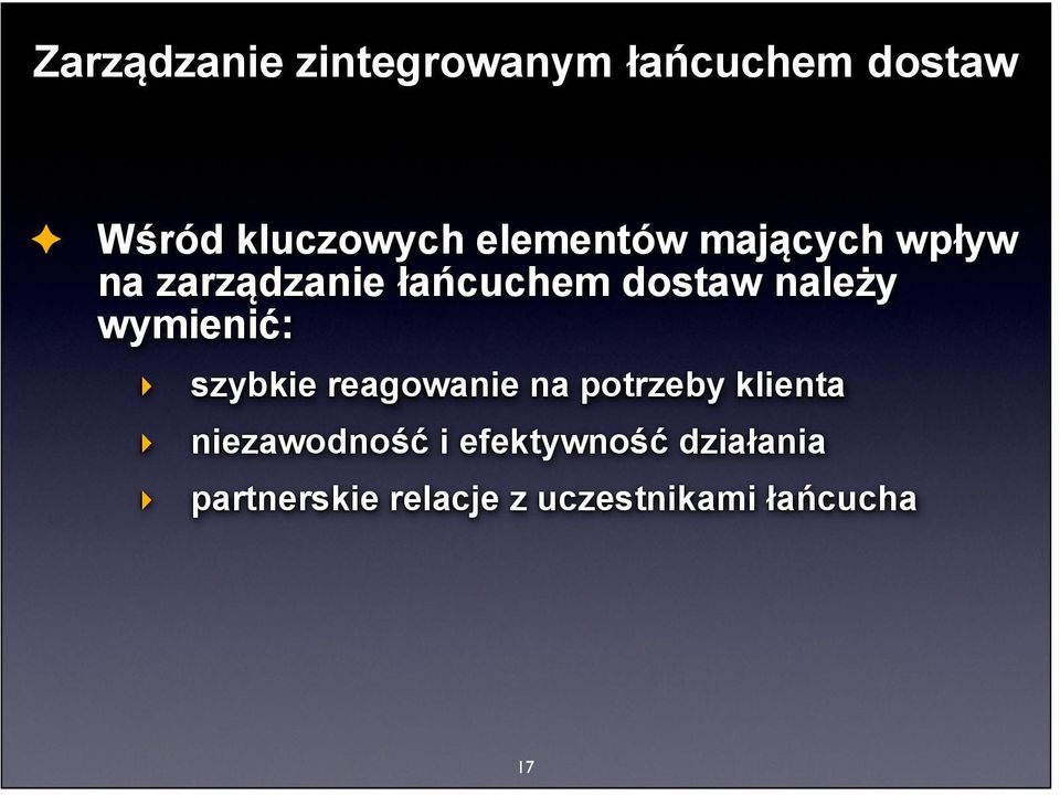 reagowanie na potrzeby klienta niezawodność i