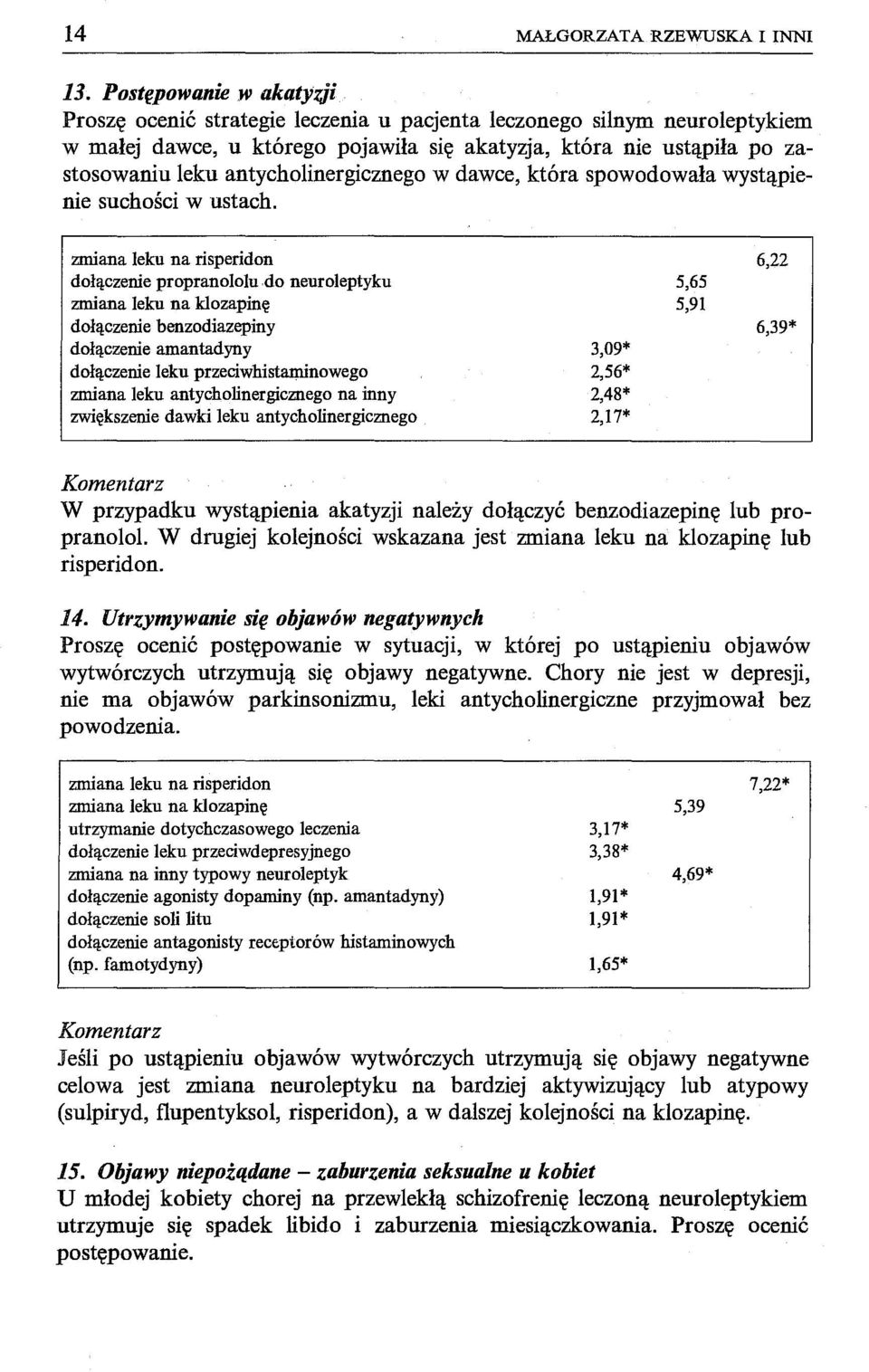 dawce, która spowodowała wystąpienie suchości w ustach.