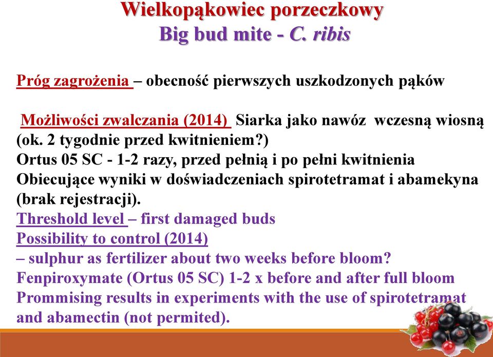 2 tygodnie przed kwitnieniem?