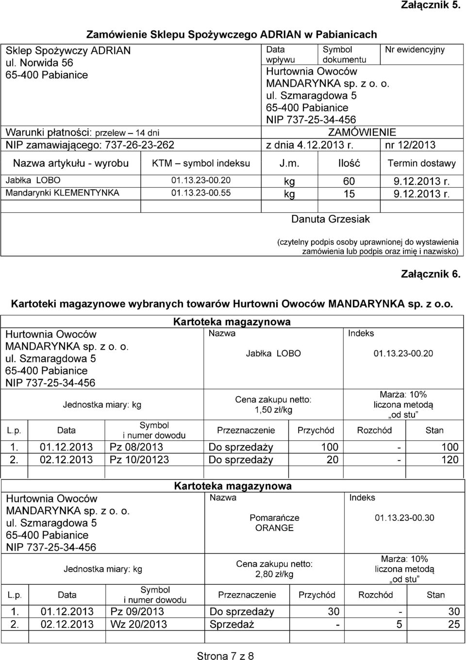 Pabianicach Załącznik 6.