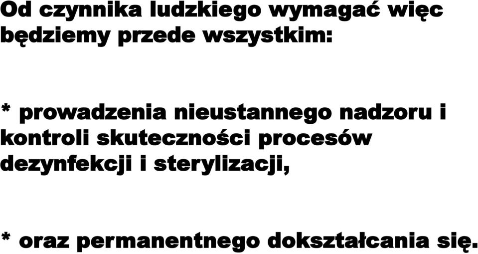 nadzoru i kontroli skuteczności procesów