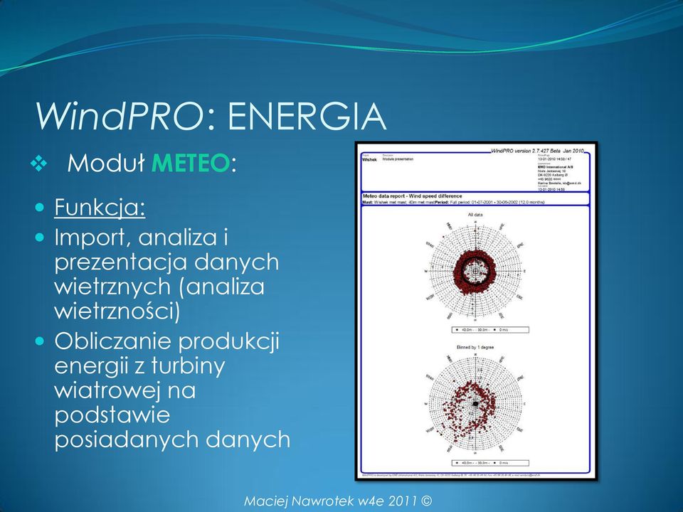 (analiza wietrzności) Obliczanie produkcji