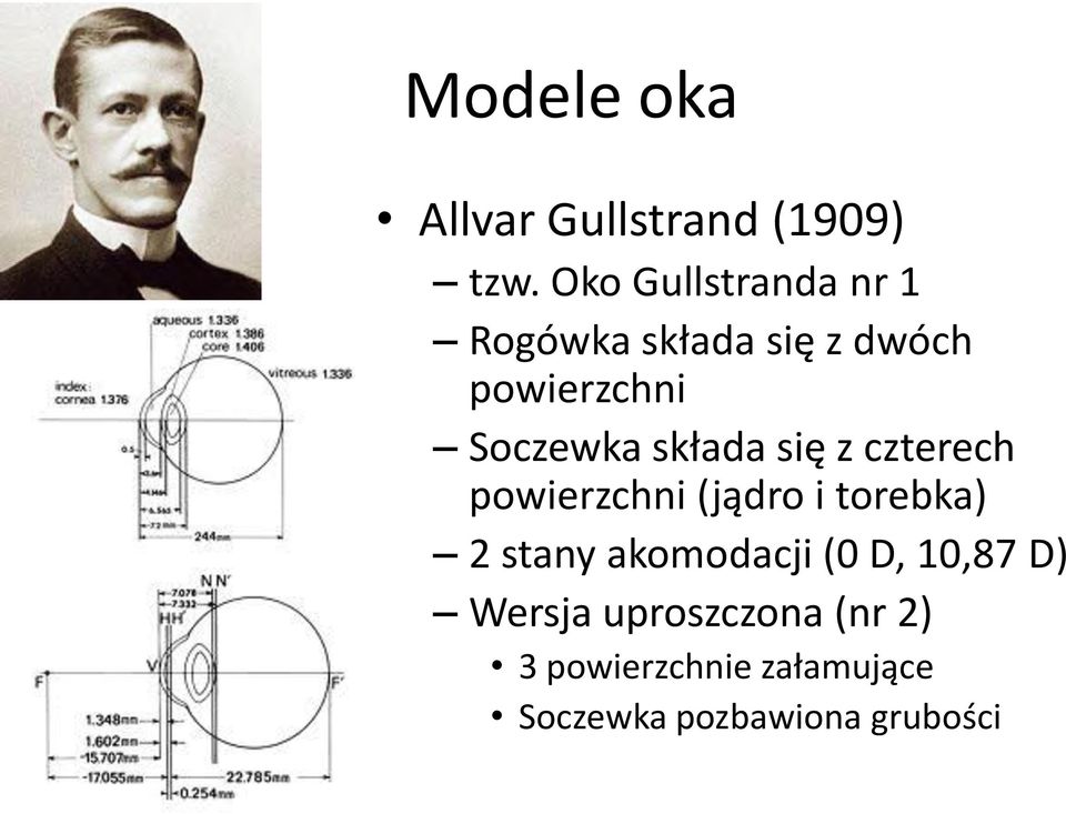 składa się z czterech powierzchni (jądro i torebka) 2 stany