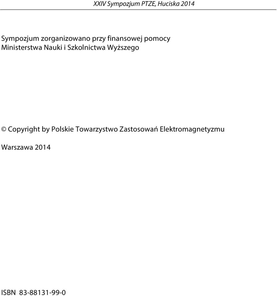 Nauki i Szkolnictwa Wyższego Copyright by Polskie