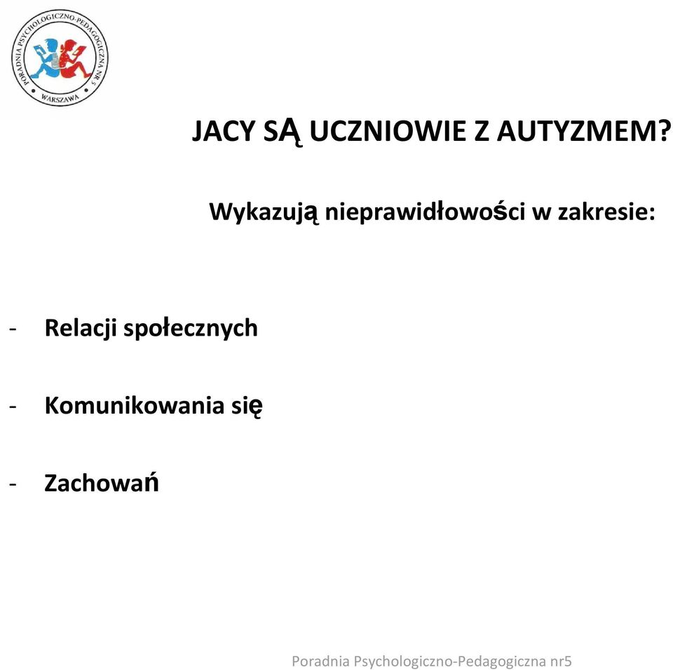 Relacji społecznych - Komunikowania się