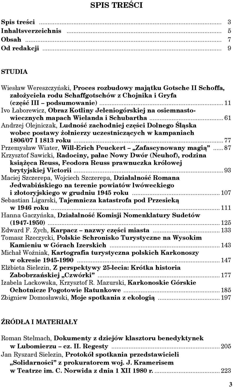 .. 11 Ivo Łaborewicz, Obraz Kotliny Jeleniogórskiej na osiemnastowiecznych mapach Wielanda i Schubartha.