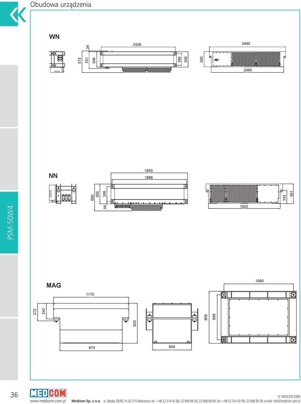 388 335 501 PSM-50W4 56 1820 MAG
