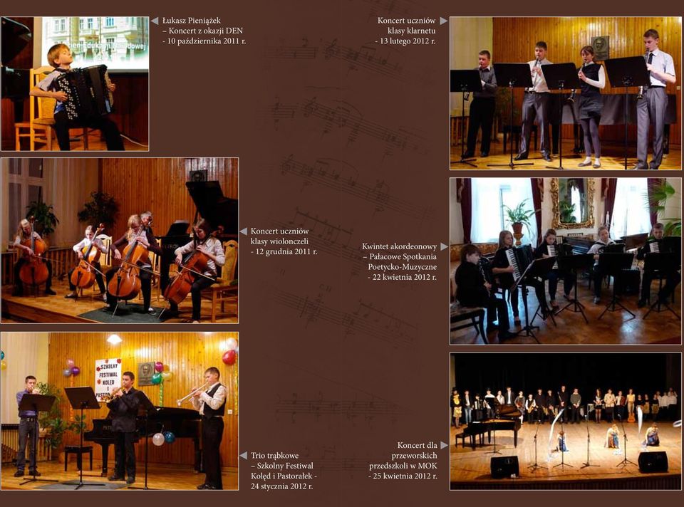 Koncert uczniów klasy wiolonczeli - 12 grudnia 2011 r.