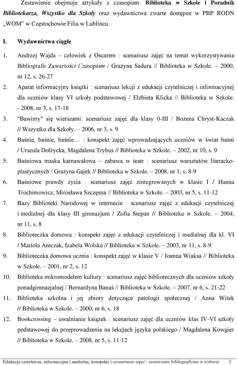 Edukacja Czytelnicza Informacyjna I Medialna Konspekty I Scenariusze Zajec Pdf Darmowe Pobieranie