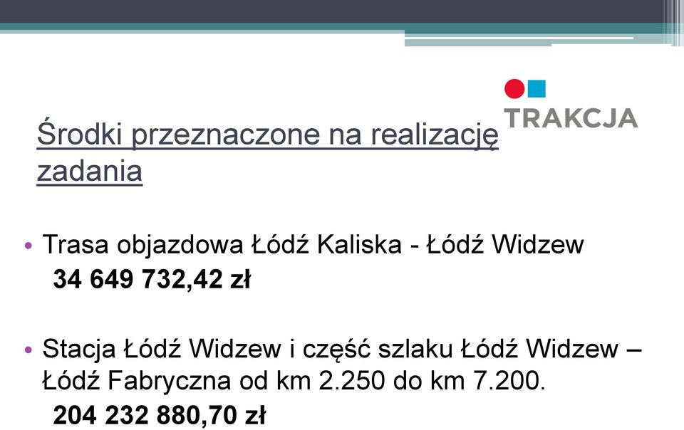 zł Stacja Łódź Widzew i część szlaku Łódź Widzew