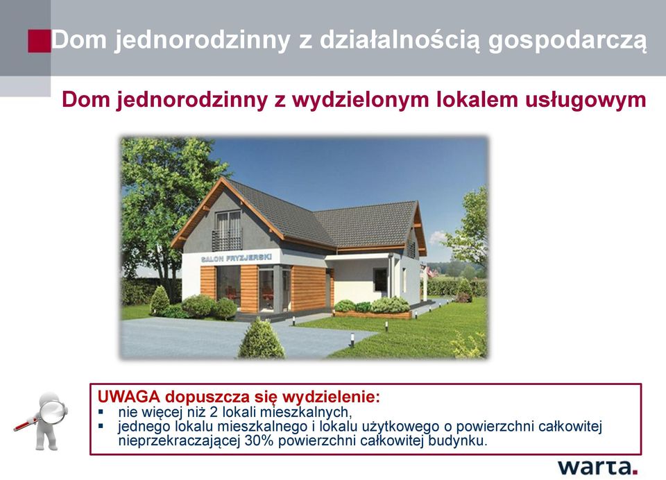 niż 2 lokali mieszkalnych, jednego lokalu mieszkalnego i lokalu