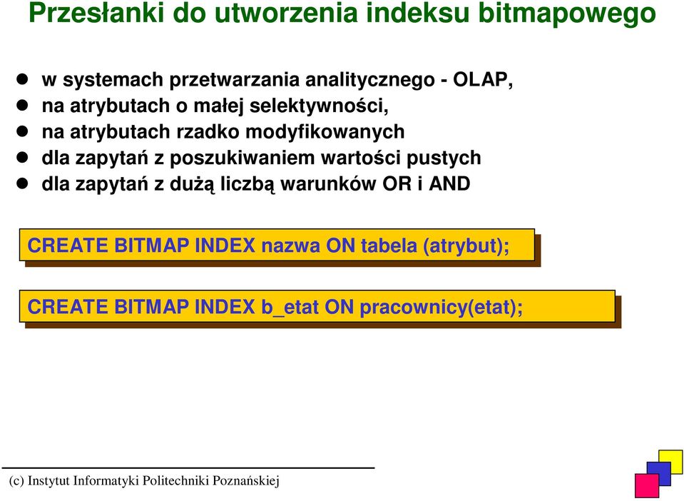 zapytań z poszukiwaniem wartości pustych dla zapytań z dużą liczbą warunków OR i AND