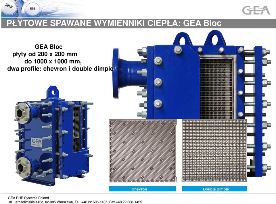 od 200 x 200 mm do 1000 x 1000