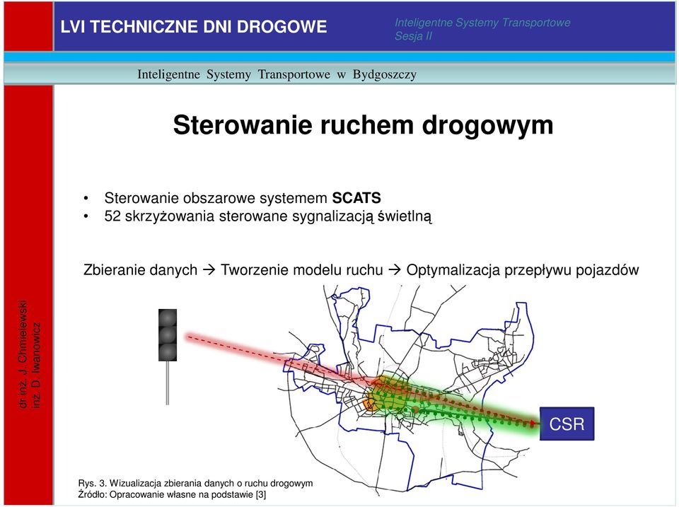 Tworzenie modelu ruchu Optymalizacja przepływu pojazdów CSR Rys. 3.