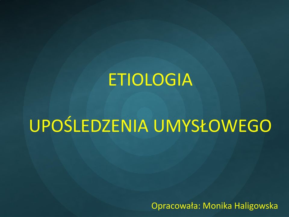 UMYSŁOWEGO