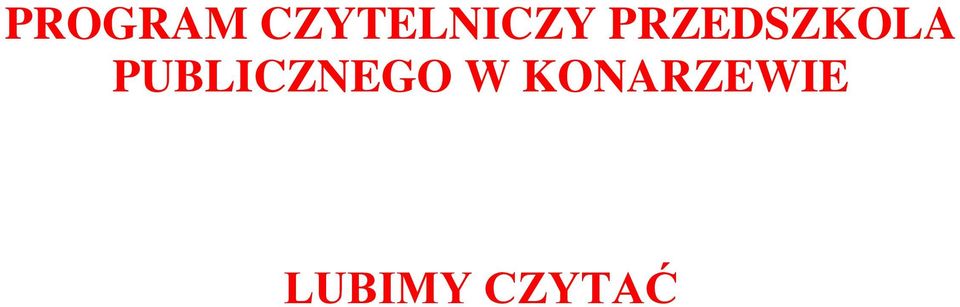 PRZEDSZKOLA