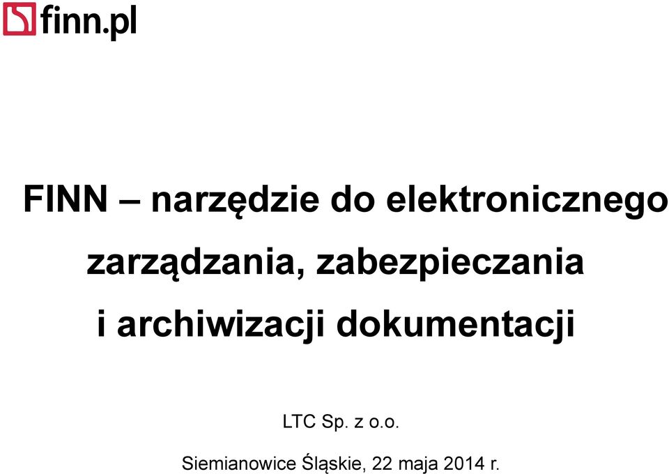 archiwizacji dokumentacji LTC Sp.