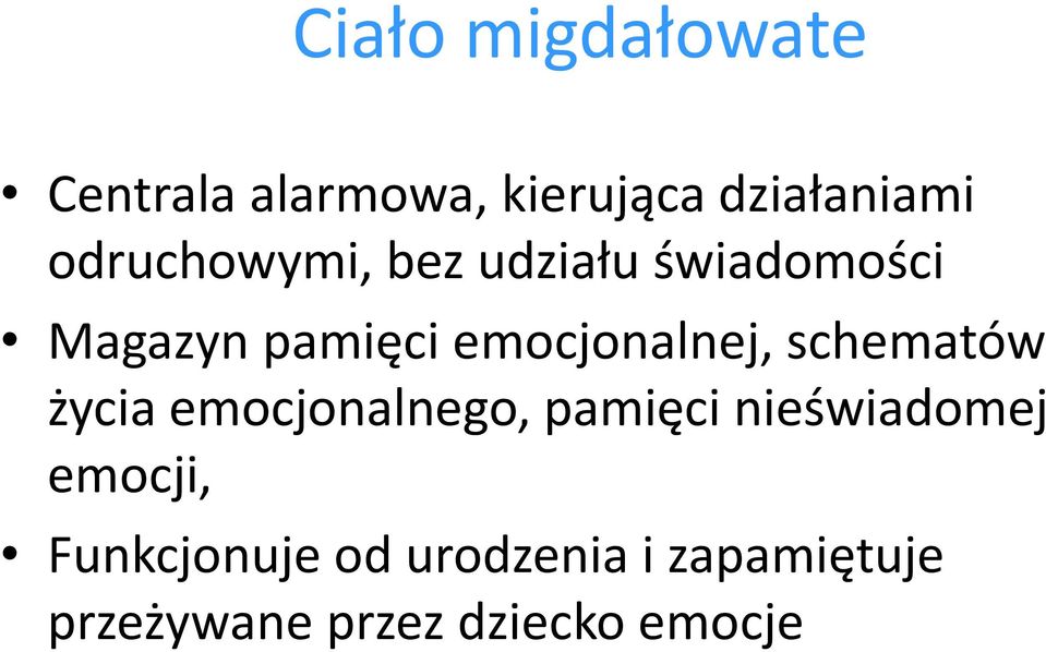 emocjonalnej, schematów życia emocjonalnego, pamięci