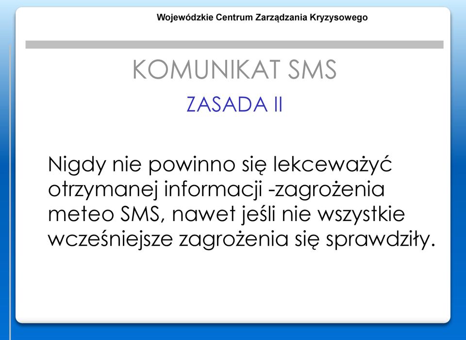 -zagrożenia meteo SMS, nawet jeśli nie