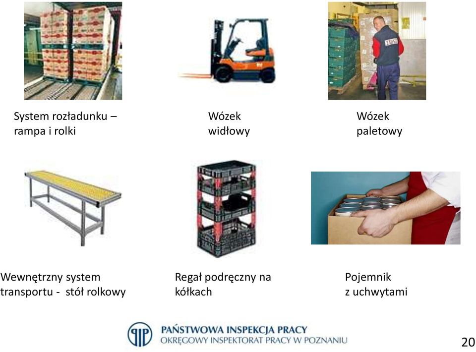 Wózek paletowy Wewnętrzny system transportu -