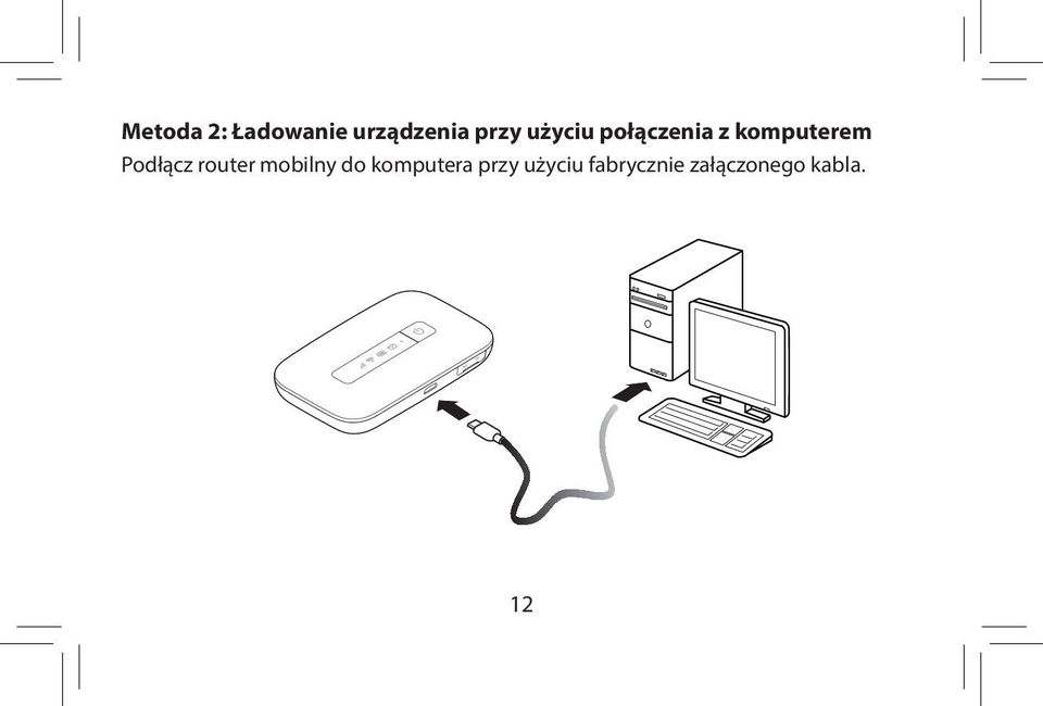 Podłącz router mobilny do komputera