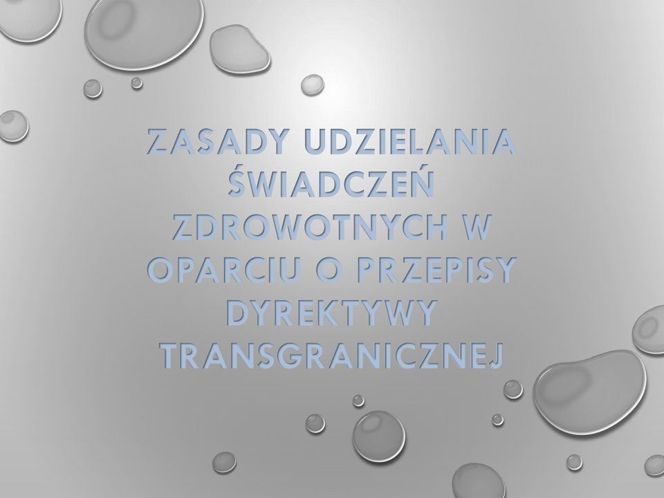 W OPARCIU O PRZEPISY