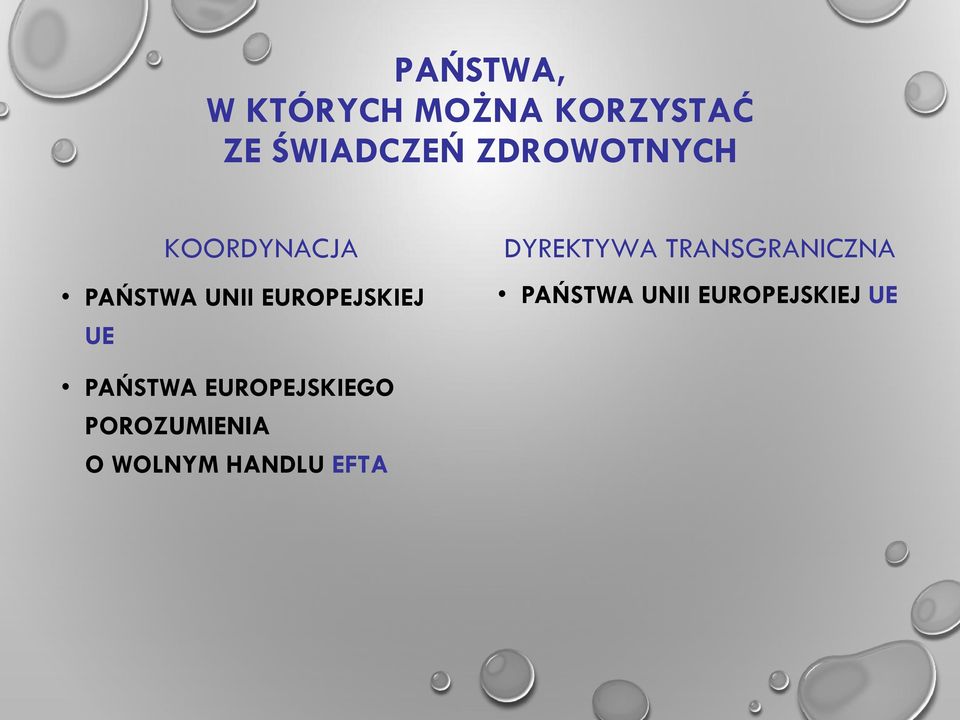 DYREKTYWA TRANSGRANICZNA PAŃSTWA UNII EUROPEJSKIEJ