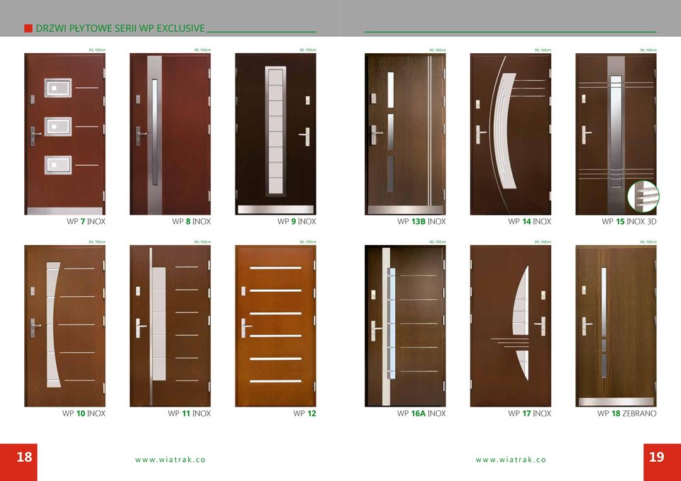 WP 15 INOX 3D WP 10 INOX WP 11 INOX WP 12