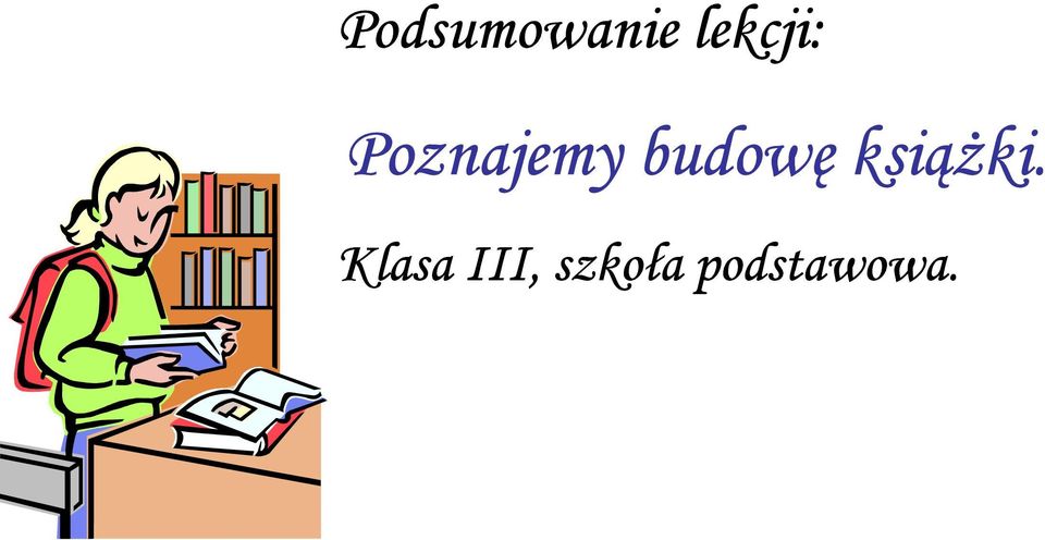 budowę książki.