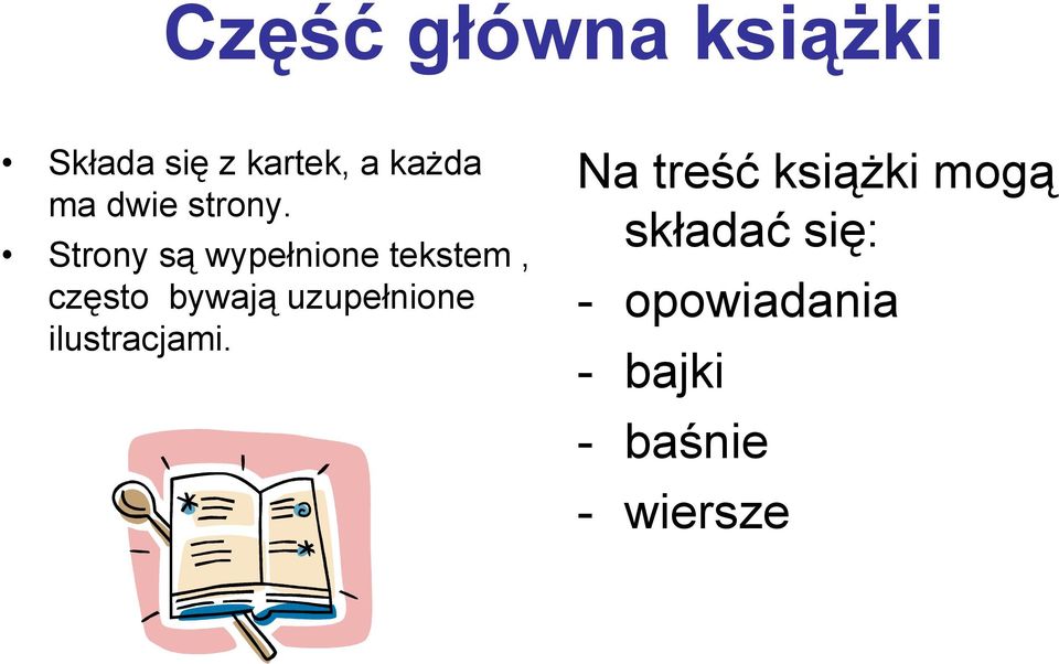 Strony są wypełnione tekstem, często bywają