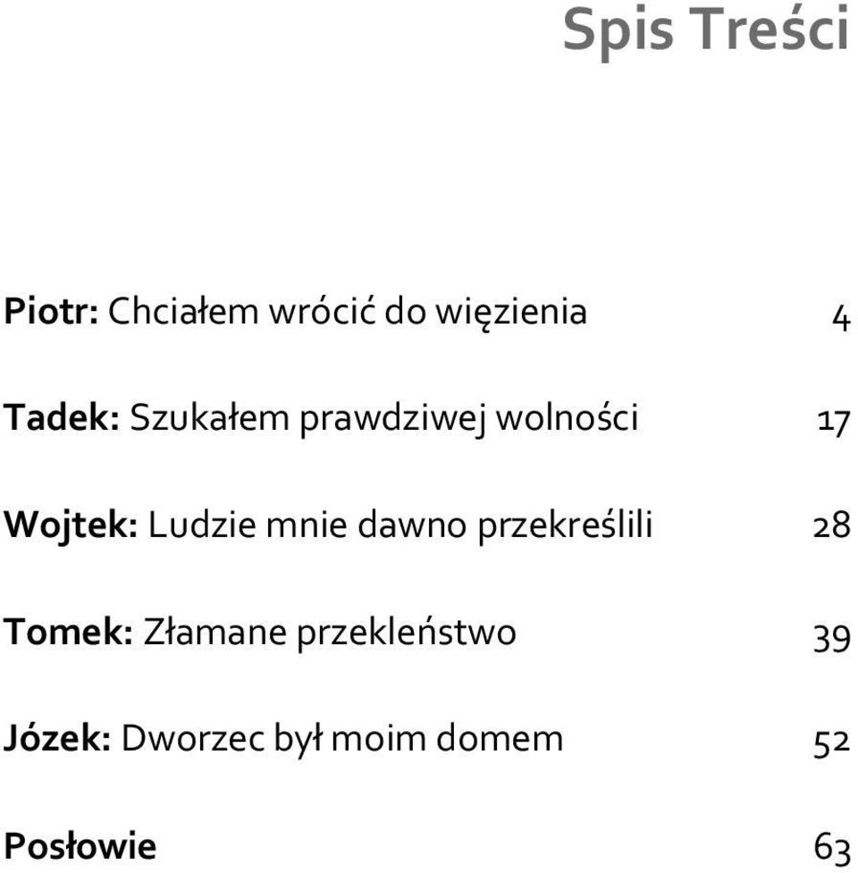 Ludzie mnie dawno przekreślili 28 Tomek: Złamane
