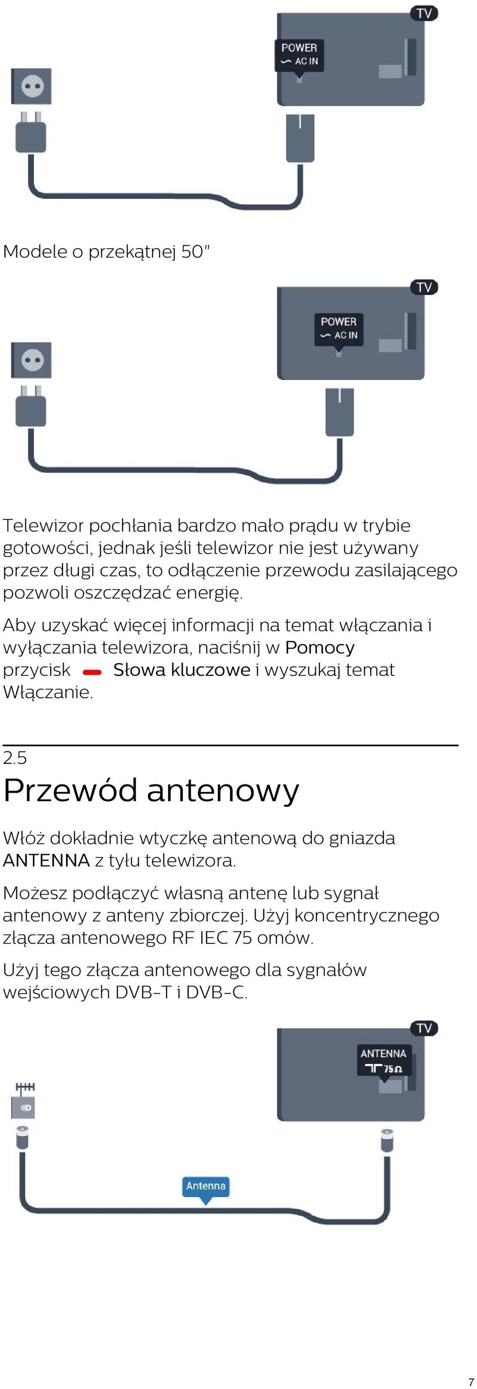 Instrukcja obsÅugi 32PFH PFT PFH PFT PFH PFT PDF Aby uzyskaÄ wiÄcej informacji na temat wÅÄ
czania i wyÅÄ
czania telewizora naciÅnij w Pomocy przycisk SÅowa