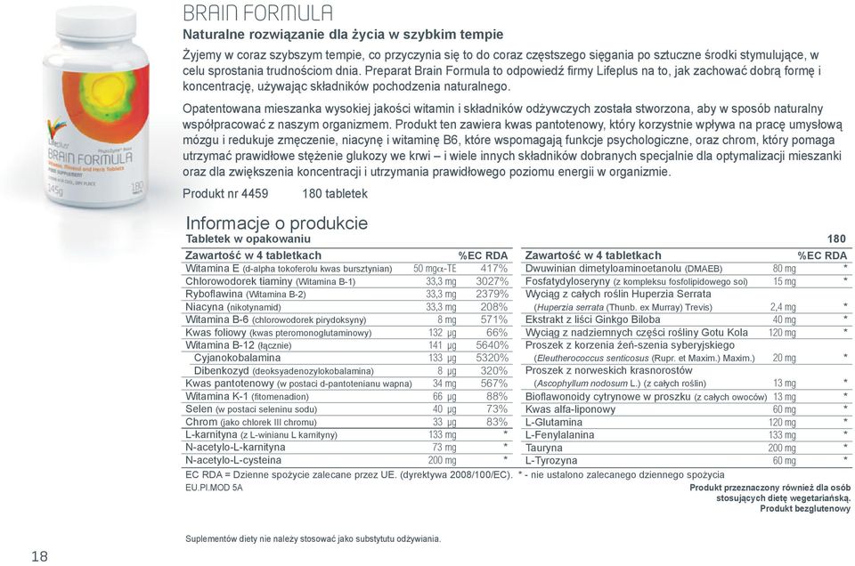 Opatentowana mieszanka wysokiej jakości witamin i składników odżywczych została stworzona, aby w sposób naturalny współpracować z naszym organizmem.