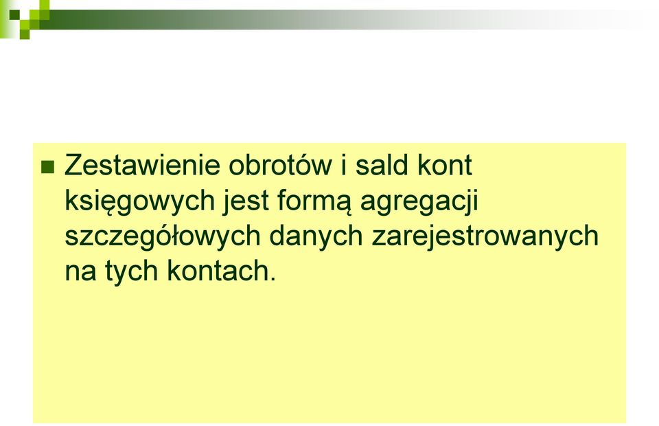 agregacji szczegółowych