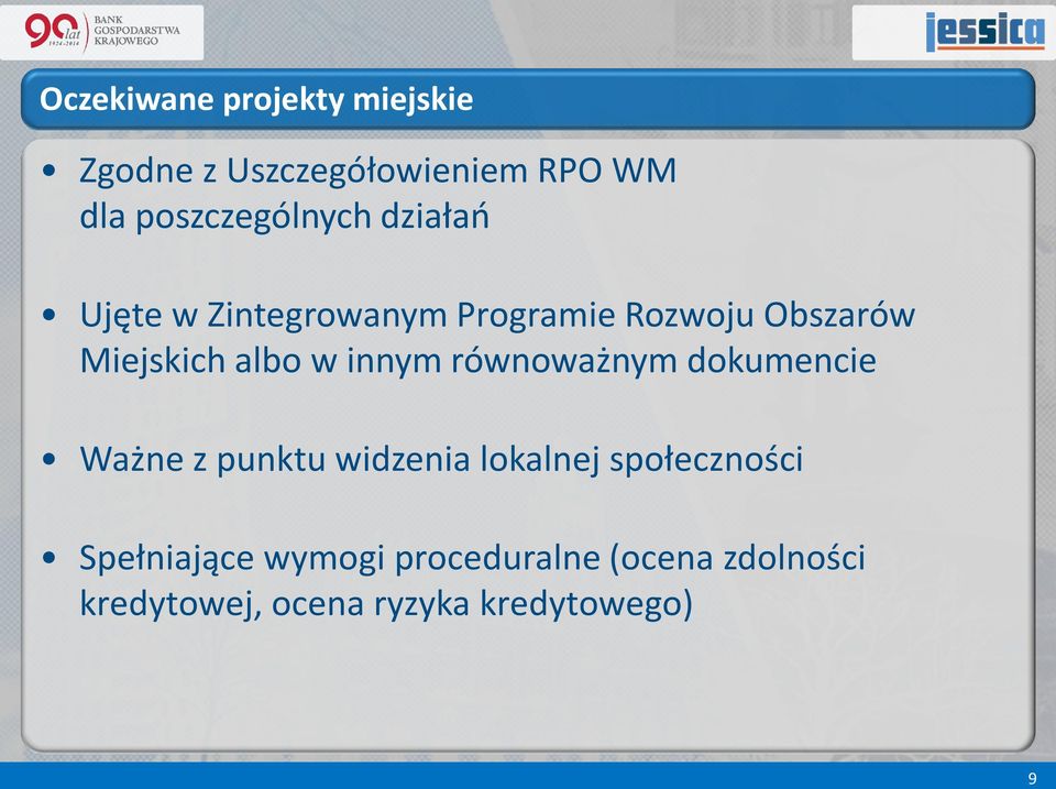 Miejskich albo w innym równoważnym dokumencie Ważne z punktu widzenia lokalnej