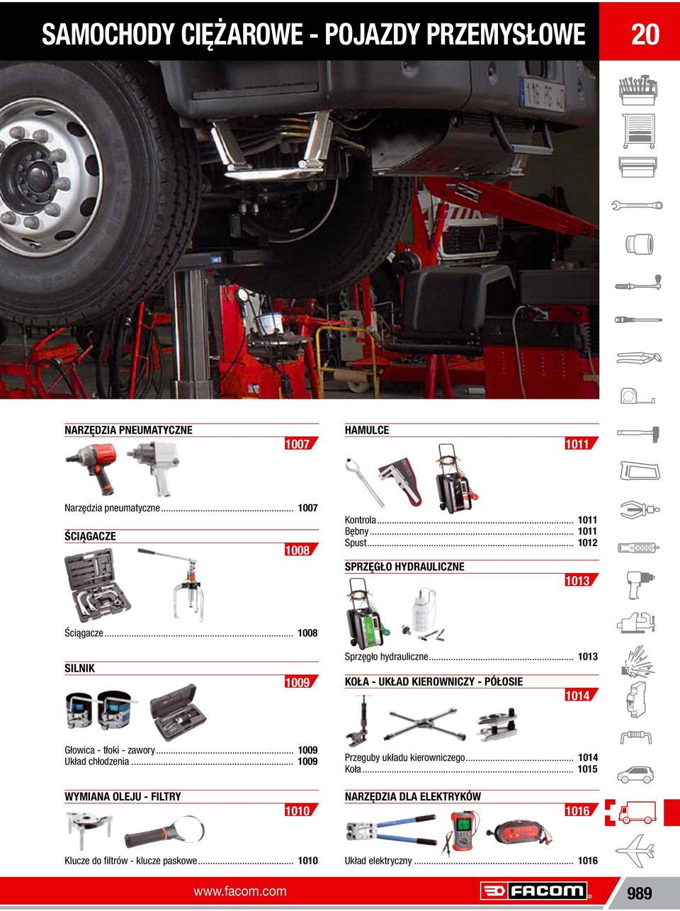 .. 1008 silnik 1009 Sprzęgło hydrauliczne... 1013 koła UkŁaD kierowniczy PóŁosie 1014 Głowica tłoki zawory... 1009 Układ chłodzenia.