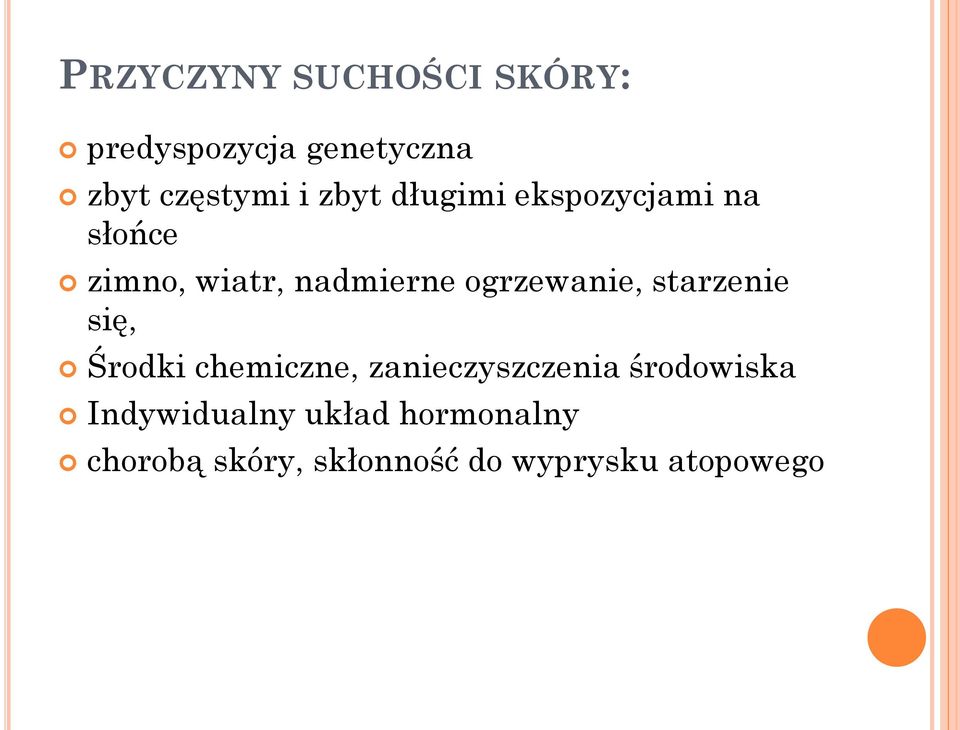 ogrzewanie, starzenie się, Środki chemiczne, zanieczyszczenia