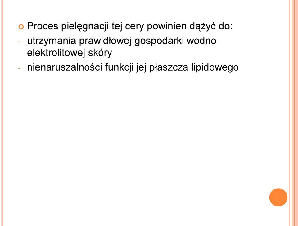 gospodarki wodnoelektrolitowej skóry -